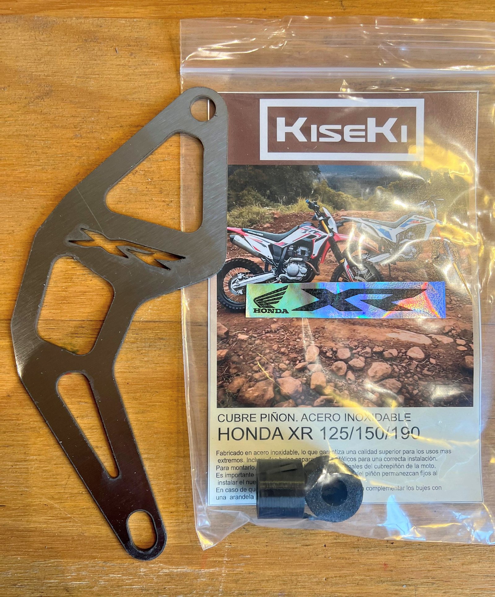 CUBRE PIÑON. ACERO INOXIDABLE  HONDA XR 125/150/190